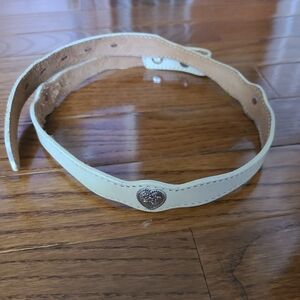 Vintage 80's Circle Y Size 26 Leather Heart Concho Belt
